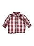 Holiday Editions Plaid Red Long Sleeve Button-Down Shirt Size 6-9 mo - photo 1