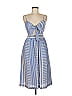 Lush Checkered-gingham Blue Casual Dress Size S - photo 1