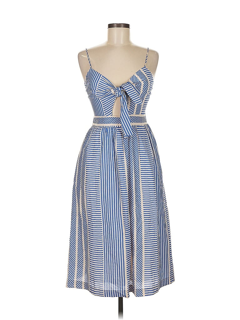 Lush Checkered-gingham Blue Casual Dress Size S - photo 1
