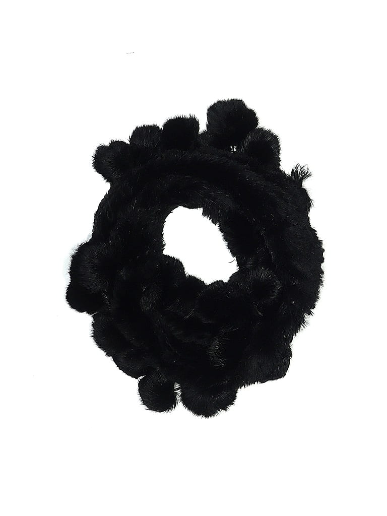 Adrienne Landau 100% Rabbit Fur Black Scarf One size - photo 1