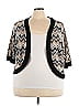 Lane Bryant Outlet 100% Acrylic Chevron-herringbone Black Cardigan Size 26 - photo 1