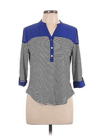 Ashley Blue 3/4 Sleeve Blouse (view 1)