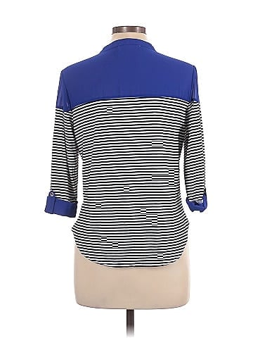 Ashley Blue 3/4 Sleeve Blouse (view 2)