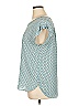 Ann Taylor Factory 100% Polyester Teal Short Sleeve Blouse Size XL - photo 5