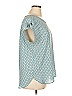 Ann Taylor Factory 100% Polyester Teal Short Sleeve Blouse Size XL - photo 4