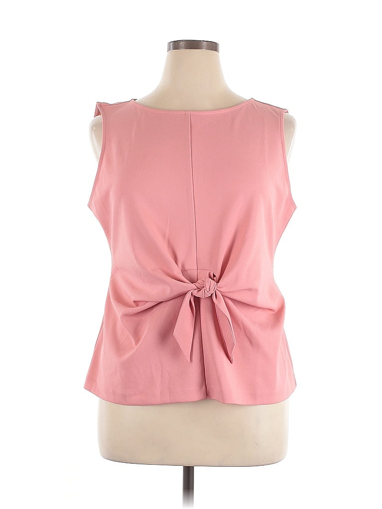 Ann Taylor Factory Pink Sleeveless Blouse Size XL - photo 1