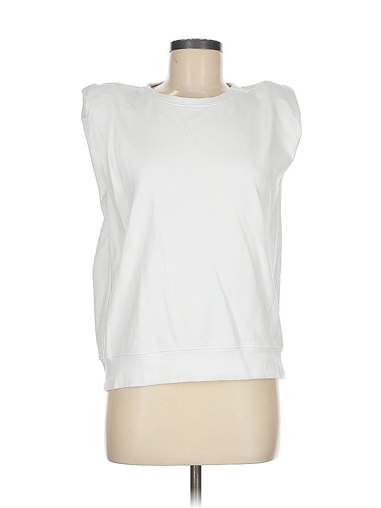 Sundry White Sleeveless T-Shirt Size M - photo 1