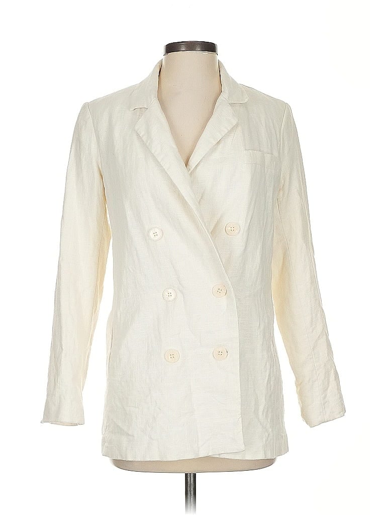 Pre-owned House Of Harlow 1960 Blazer Jacket In White