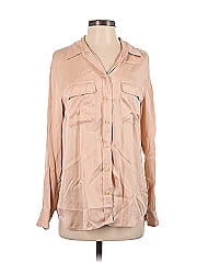 Equipment Long Sleeve Silk Top