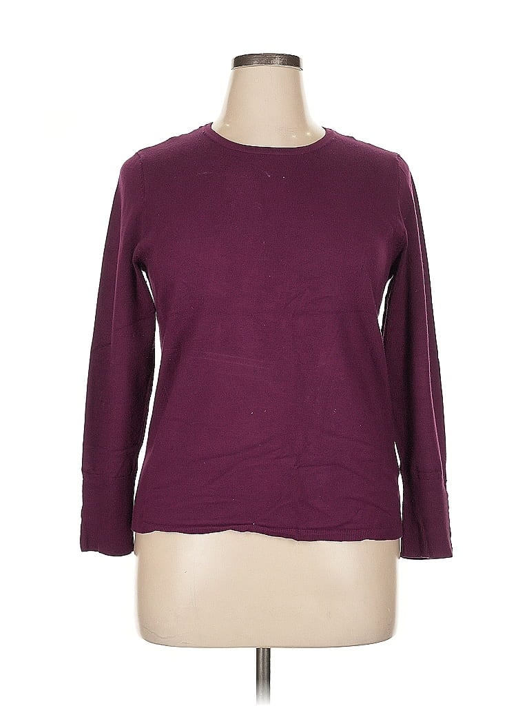 Pre-owned Jm Collection Sweatshirt In Purple