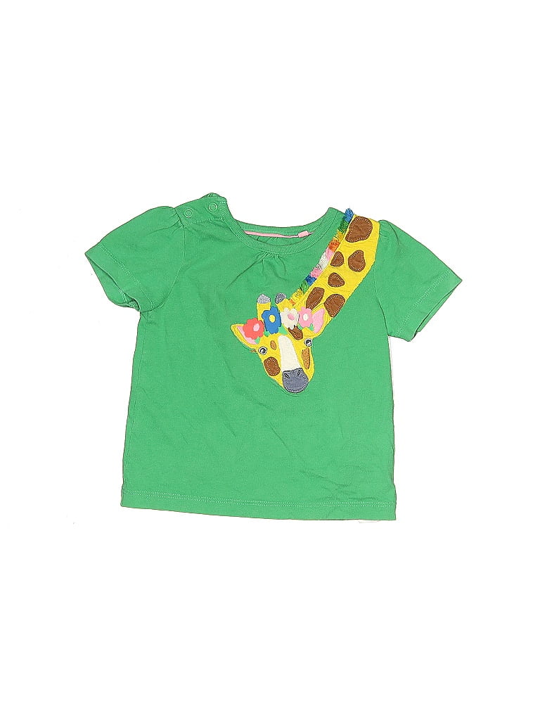 Baby Boden 100% Cotton Green Short Sleeve Top Size 12-18 mo - photo 1