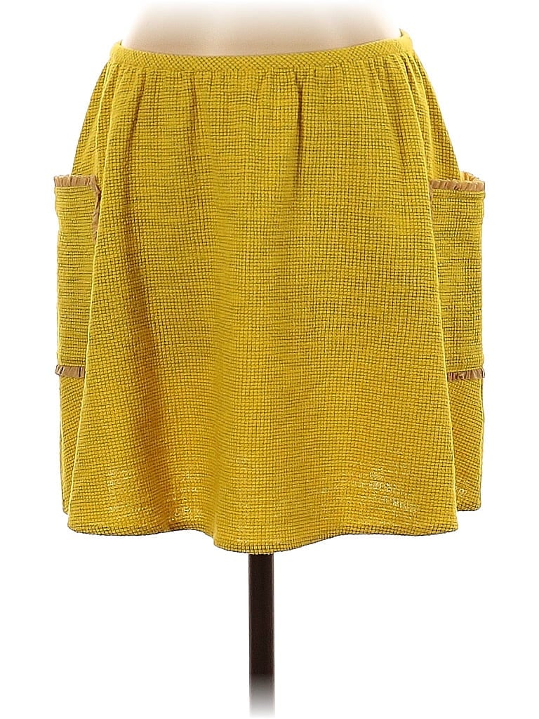 Pre-owned Gryphon New York Casual Skirt In Yellow