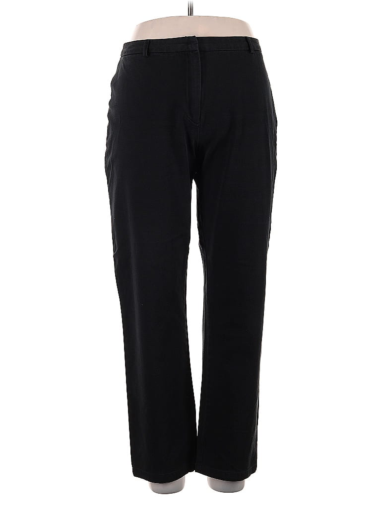 Pantalon Noir Evan Picone - Taille 12 - Style Mom - En Lin - Très Bon état