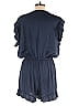 Umgee 100% Polyester Solid Blue Romper Size L - photo 2