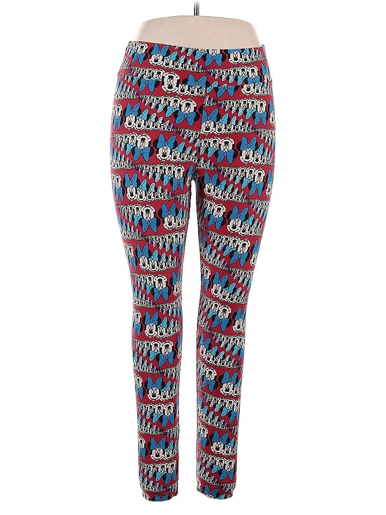 Pre-owned Lularoe Leggings In Red