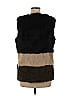 Jocelyn 100% Polyethylene Brown Faux Fur Vest Size M - photo 2