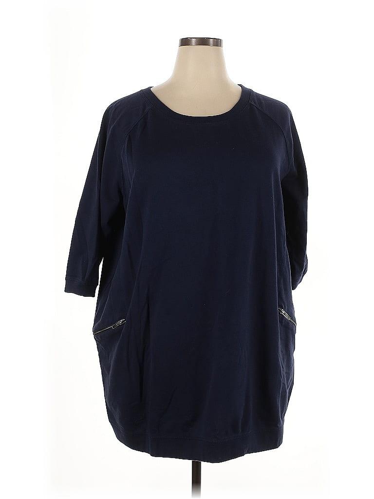 Ellos Blue Sweatshirt Size 22 - photo 1