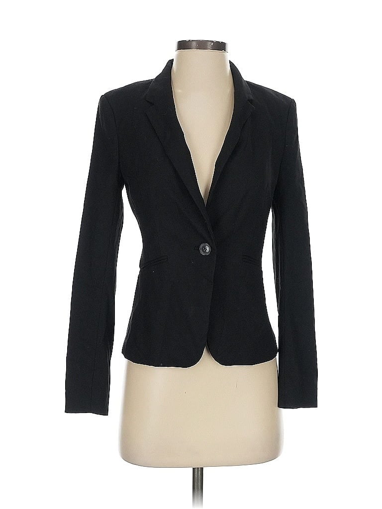 Pre-owned H&m Blazer Jacket In Black