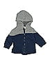 First Impressions Blue Zip Up Hoodie Size 6-9 mo - photo 1