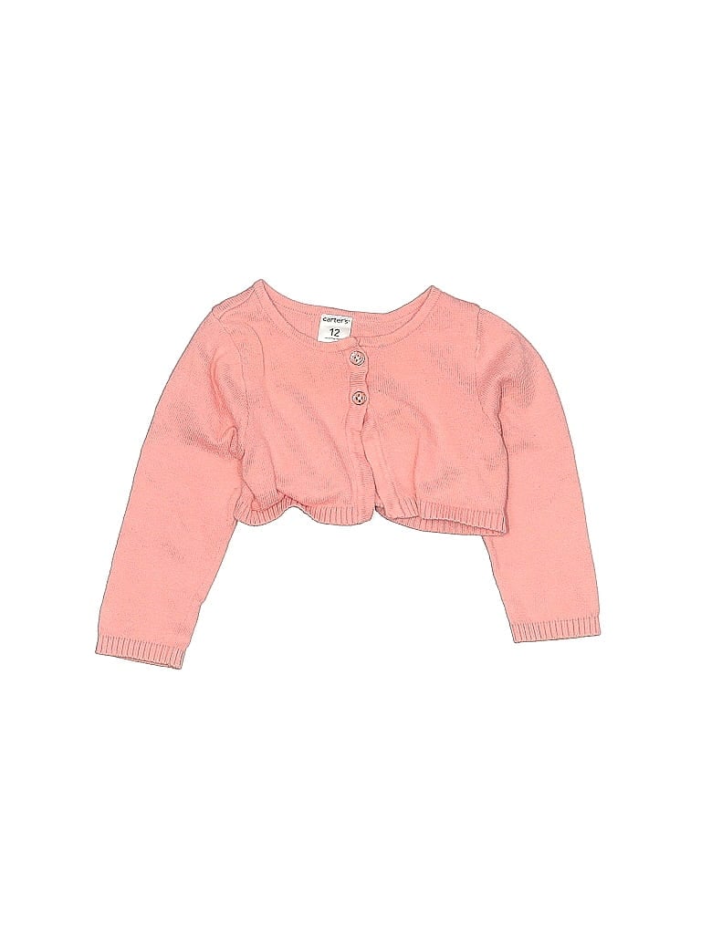 Click to view more detailed imagery on our partner's website Pre-owned Carter's Babies' Cardigan Sweater In Pink