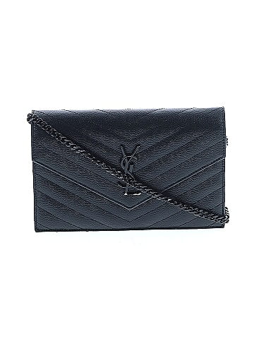 Yves Saint Laurent Chevron Monogram Envelope Chain Leather wallet (view 1)
