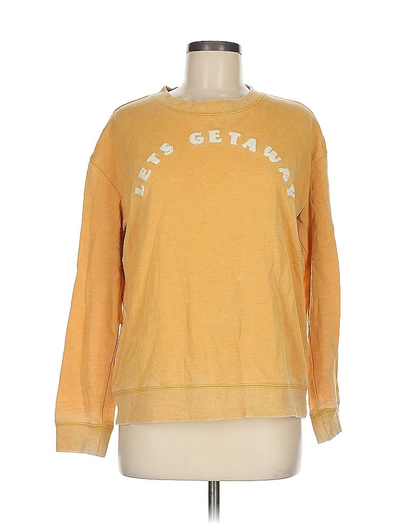 Pre-owned Roxy Sweatshirt In Yellow