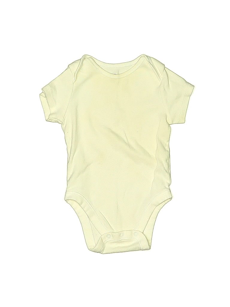 Click to view more detailed imagery on our partner's website Pre-owned Old Navy Babies' Short Sleeve Onesie In Yellow