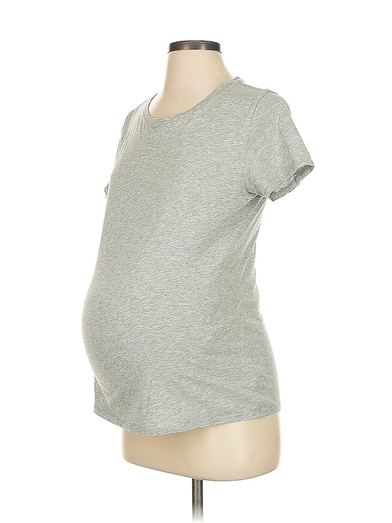 Gap - Maternity Gray Short Sleeve T-Shirt Size S - photo 1