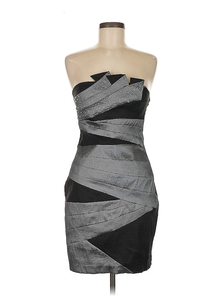 Pre-owned City Triangles Cocktail Dress In Gray
