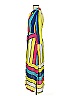 New York & Company 100% Polyester Stripes Yellow Casual Dress Size M - photo 5