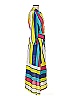 New York & Company 100% Polyester Stripes Yellow Casual Dress Size M - photo 4