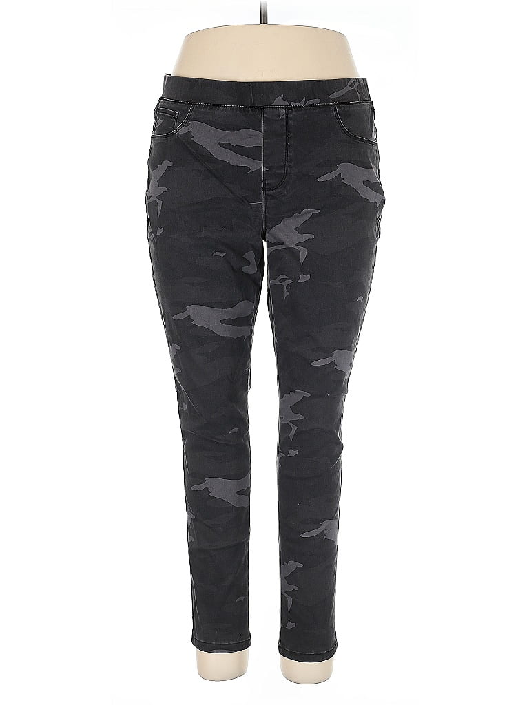 Natural Reflections Camo Black Jeggings Size XL - photo 1