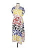 ELOQUII Print Yellow Casual Dress Size 14 - photo 1