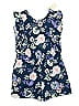 Tea 100% Cotton Floral Blue Romper Size 16 (big kids) - photo 1