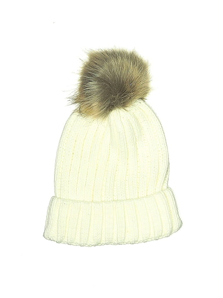Pre-owned Unbranded Beanie Hat In White