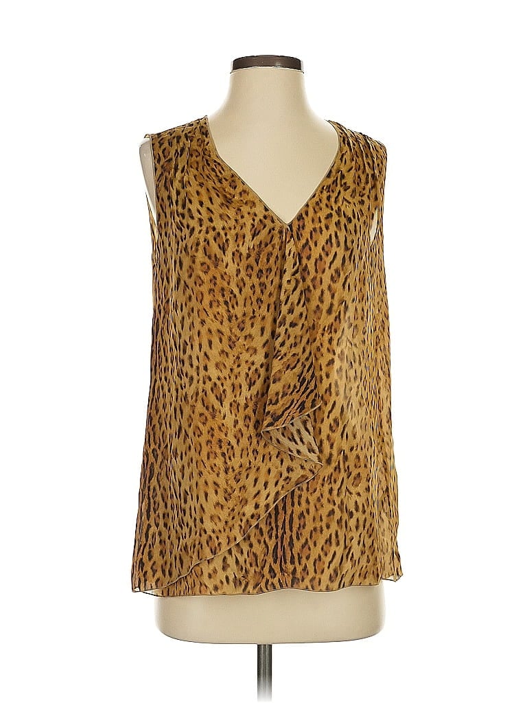 Pre-owned Rachel Roy Sleeveless Blouse In Gold