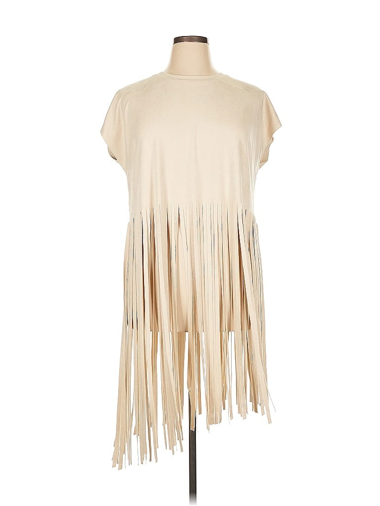 Vocal Ivory Short Sleeve Top Size XL - photo 1