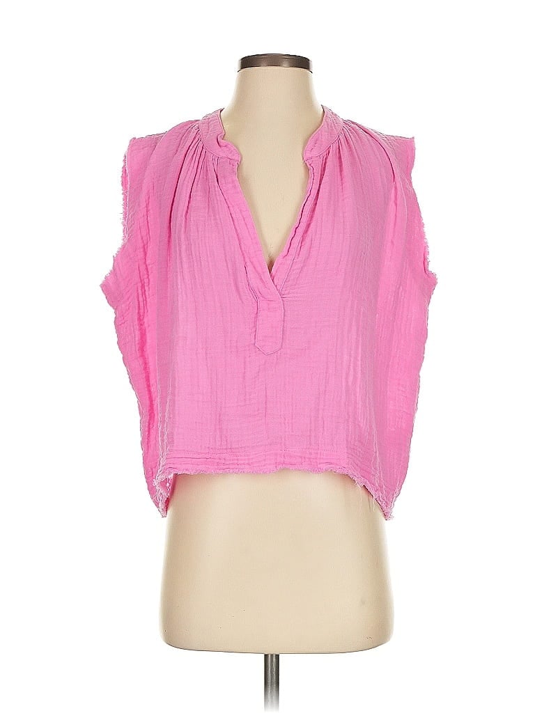 Pre-owned 9 Seed Sleeveless Blouse In Pink
