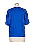 Ann Taylor Blue Short Sleeve Top Size 6 - photo 2