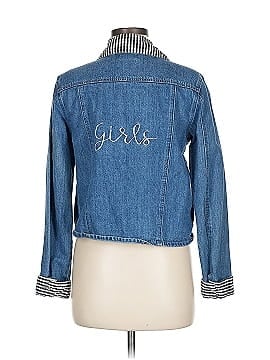 Samantha Sippos Star 'Girls selling Girls Girls' 1/2 Sleeve Denim Jean Jacket Medium