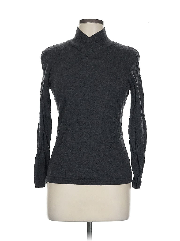 Giorgio Armani 100% Lana Wool Gray Turtleneck Sweater Size L - photo 1