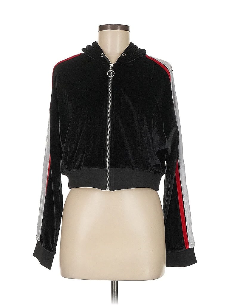 Pre-owned Signatures Zip Up Hoodie In Black