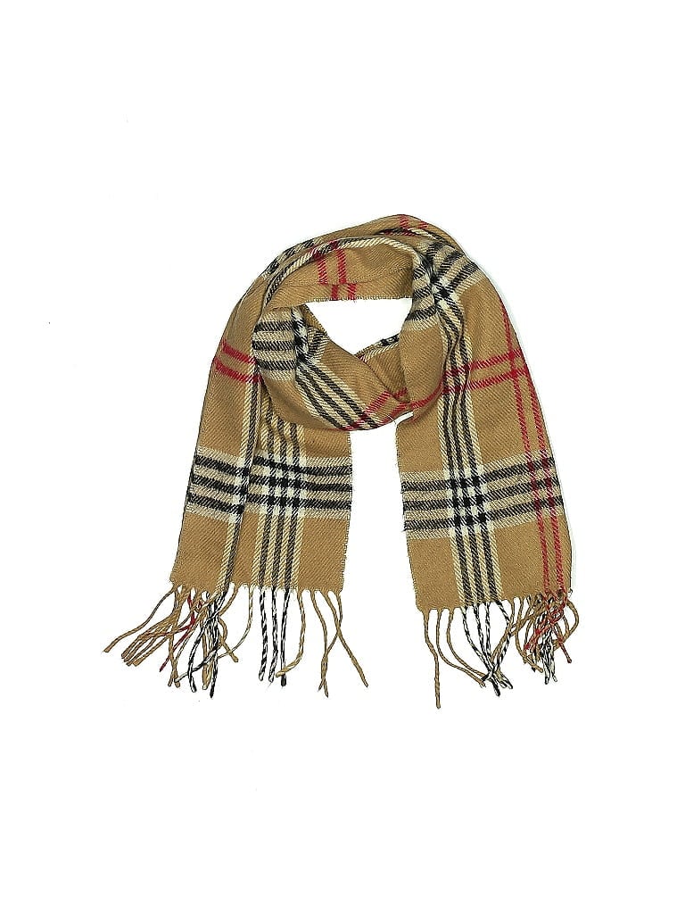Pre-owned Assorted Brands Scarf In Brown