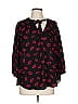 Torrid 100% Polyester Black 3/4 Sleeve Blouse Size L - photo 1
