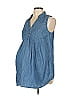 Motherhood Blue Sleeveless Blouse Size L - photo 1