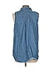 Motherhood Blue Sleeveless Blouse Size L - photo 2