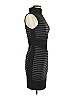 Alessandro Miele Stripes Black Cocktail Dress Size M - photo 4