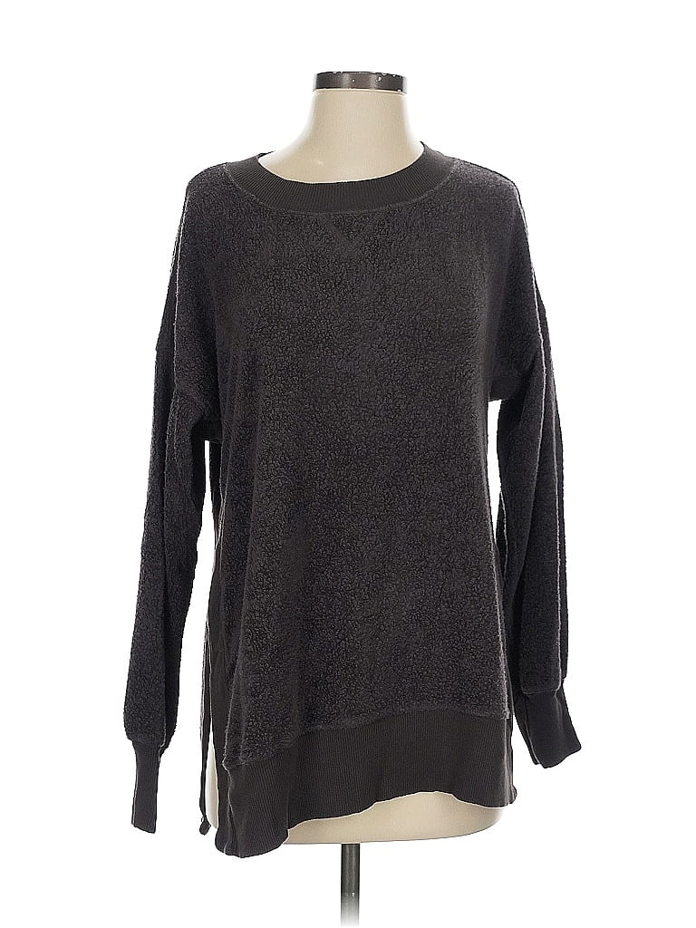 Pre-owned Aerie Fleece Jacket In Gray