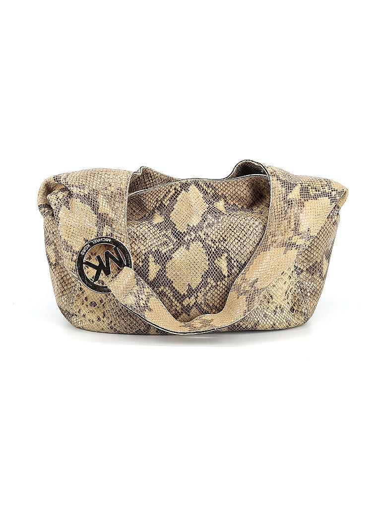 MICHAEL Michael Kors Animal Print Gold Tan Leather Hobo One size - photo 1