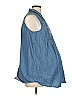 Motherhood Blue Sleeveless Blouse Size L - photo 4